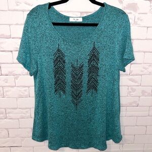 Ladies Ru JuJu teal beaded top Size Large.
Spring Summer Office Casual Dress Top